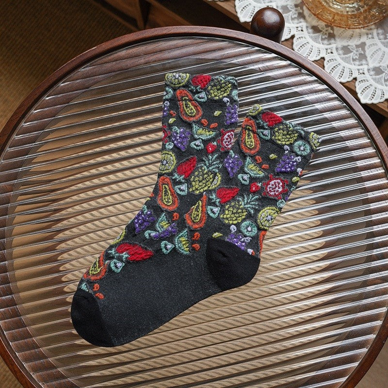 Ethnic Style Jacquard Women's Socks