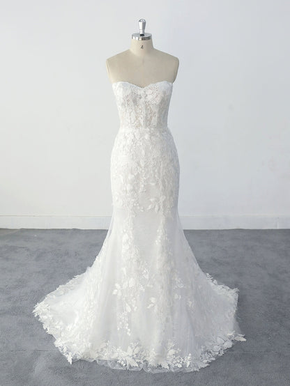 Sexy Mermaid Lace Bridal Gown Wedding Dress