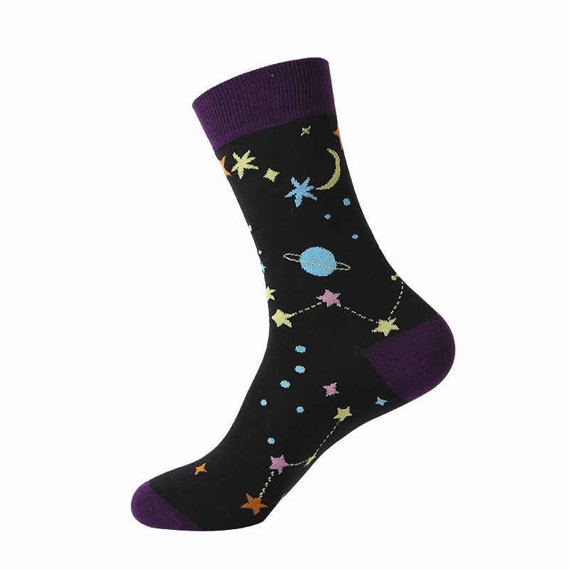 Unisex Astronaut Durable Cotton Socks