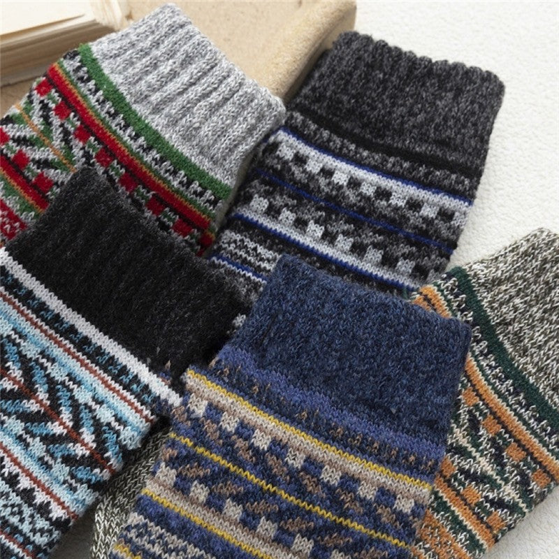 Breathable Soft Anti-Stress Striped Sock(A Set Of Five Pairs)