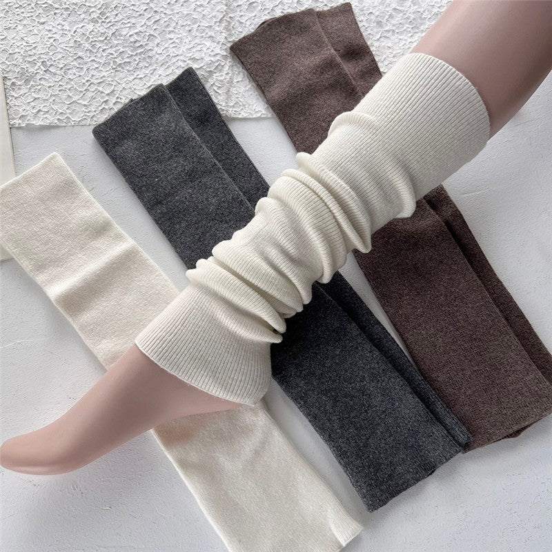 Long Solid Color Over-The-Knee Leg Warmers