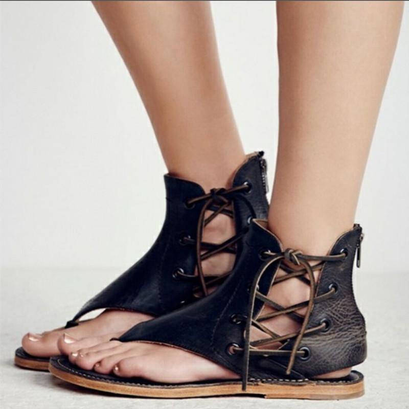 Women Summer Flip Flop Flat Sandals-STYLEGOING