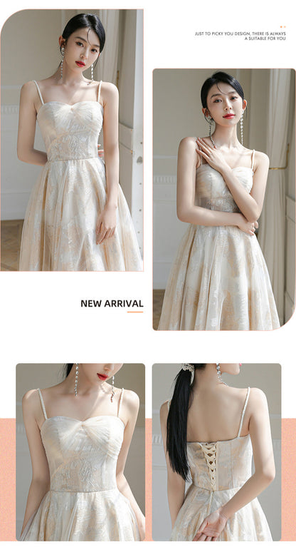 Fashion Champagne Bridesmaid Dresses