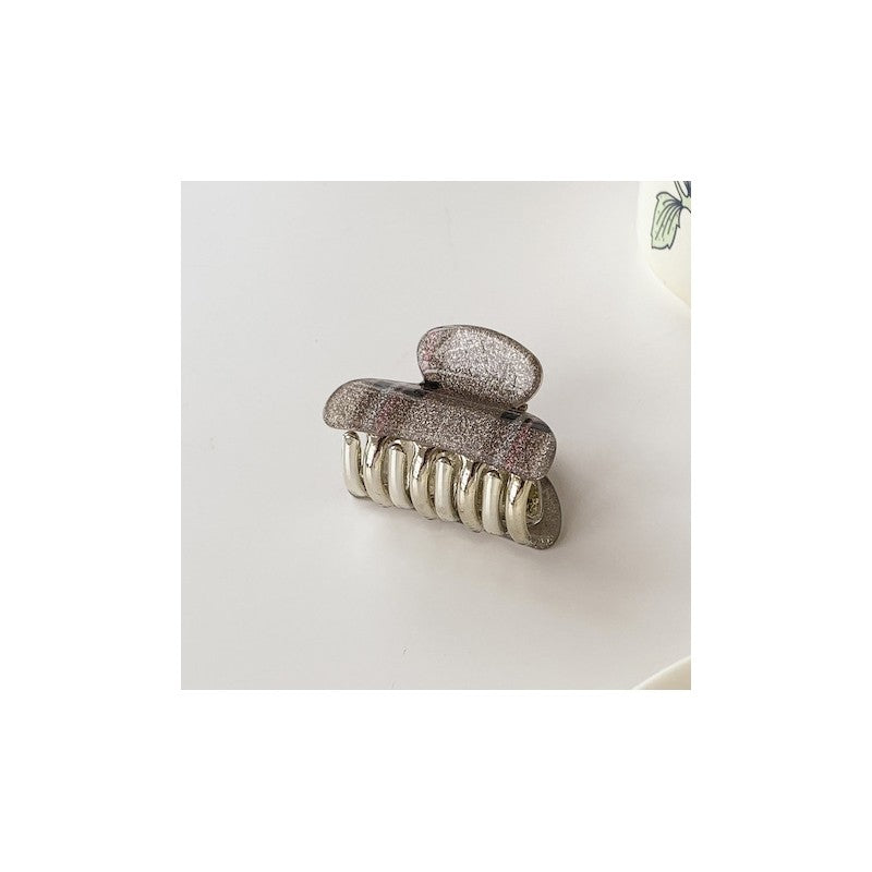 Plaid Print Small Hair Claw Clip