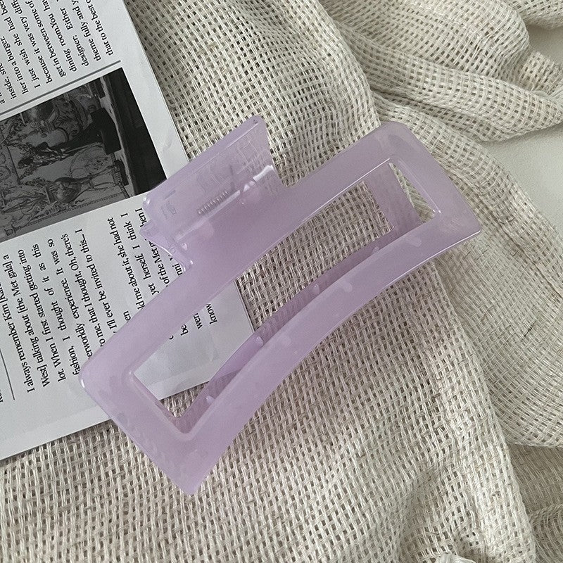 Large Jelly Color Hair Claw Clip