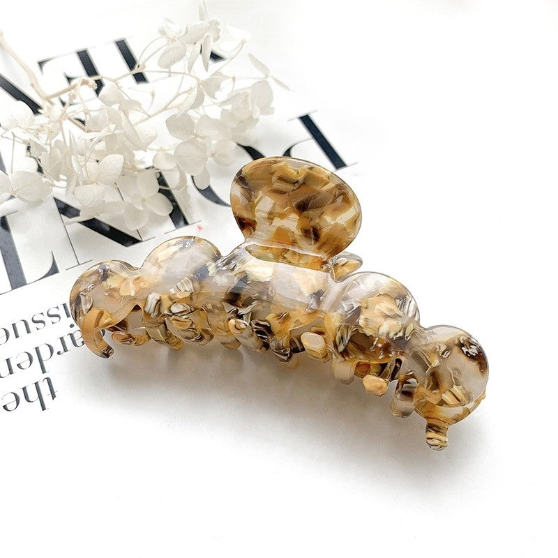 Colorful Marbled Hair Claw Clip