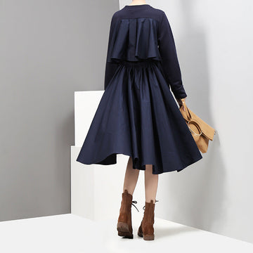 Back Designed Fall Black Dresses-Dresses-Black-One Size-Free Shipping at meselling99