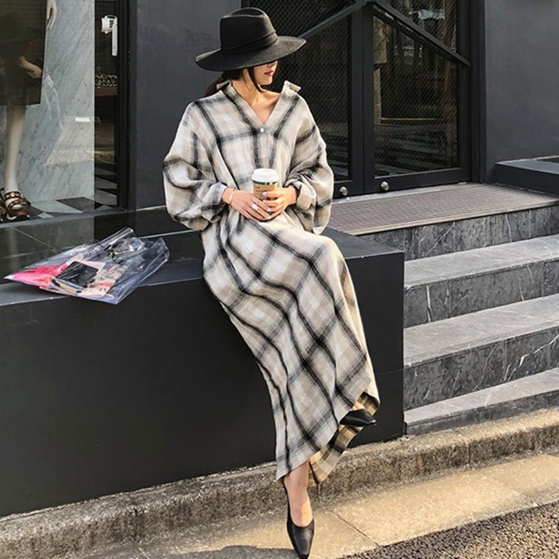 Women Loose Plus Sizes Long Shirt Dresses-Cozy Dresses-Free Shipping at meselling99