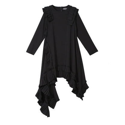 Designed Irregular Long Dresses-Dresses-Black-One Size-Free Shipping at meselling99