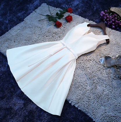 Elegant women short party dresses/Bridesmaid Dresses-Dresses-Champage-US2-Free Shipping at meselling99