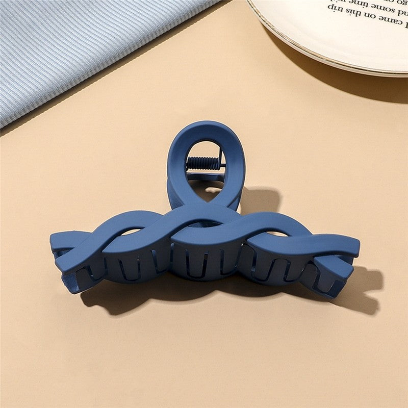 Matte Blue Multi Shape Claw Clip