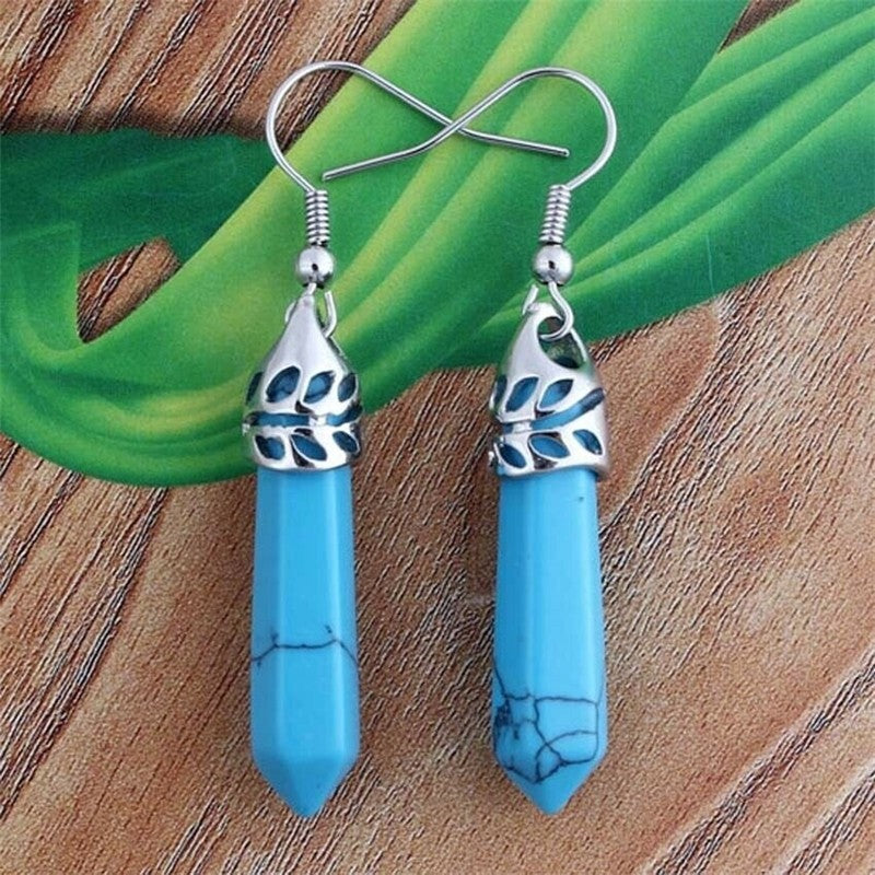 Hexagonal Stud Earrings Fashion