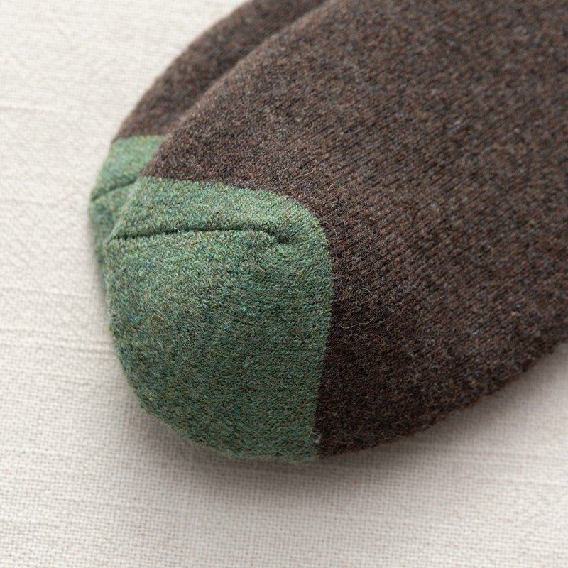 Simple Thick Wear-Resisting Mid-Calf Length Sock(A Set Of Five Pairs)