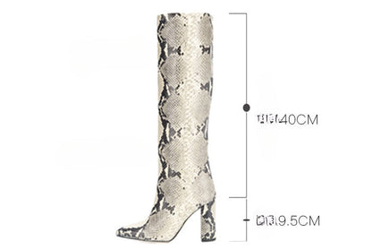 Fashion Peep Toe Chunky Heels Plus Sizes Women Boots