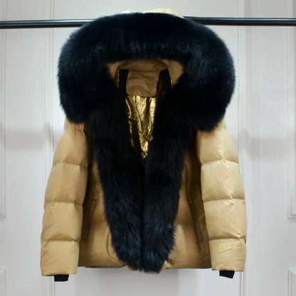Fashion Women Winter Hoodies Faux Fur Outerwear