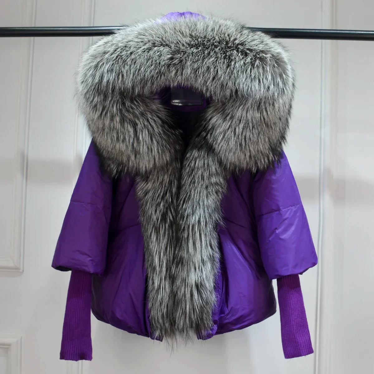 Winter Women Warm White Duck Down Jacket Loose Hood Coats