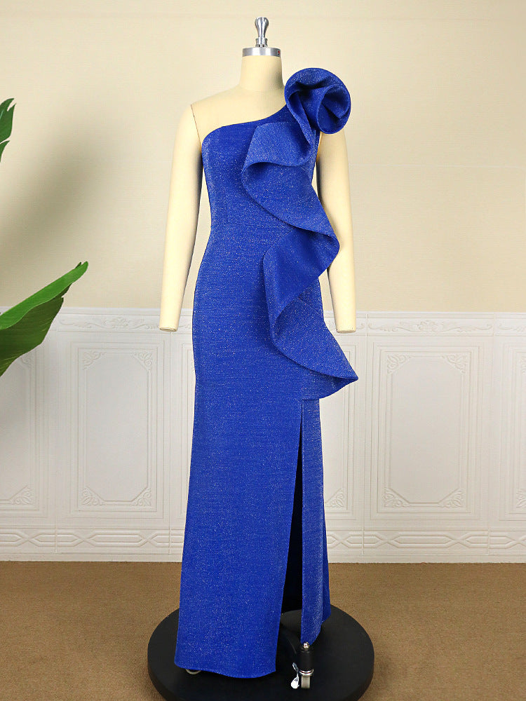 Gorgeous One Shoulder Plus Sizes Evening Dresses-Dresses-Free Shipping at meselling99