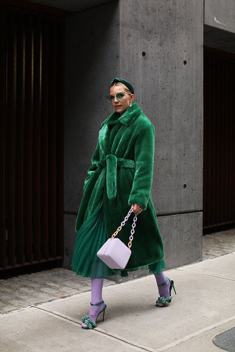 Long Plush Rabbit Hair & Mink Fur-Like Coat