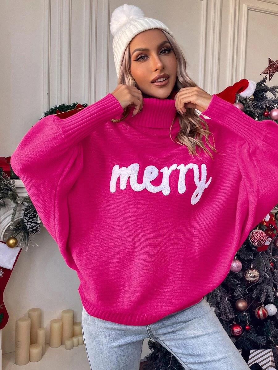 Casual High Neck Winter Loose Knitted Sweaters