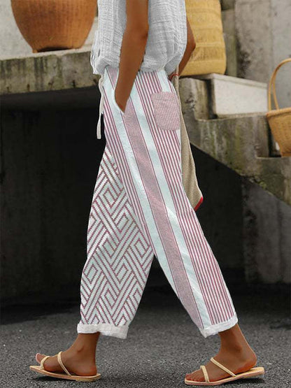 Casual Women Drawstring Elastic Waist Pants