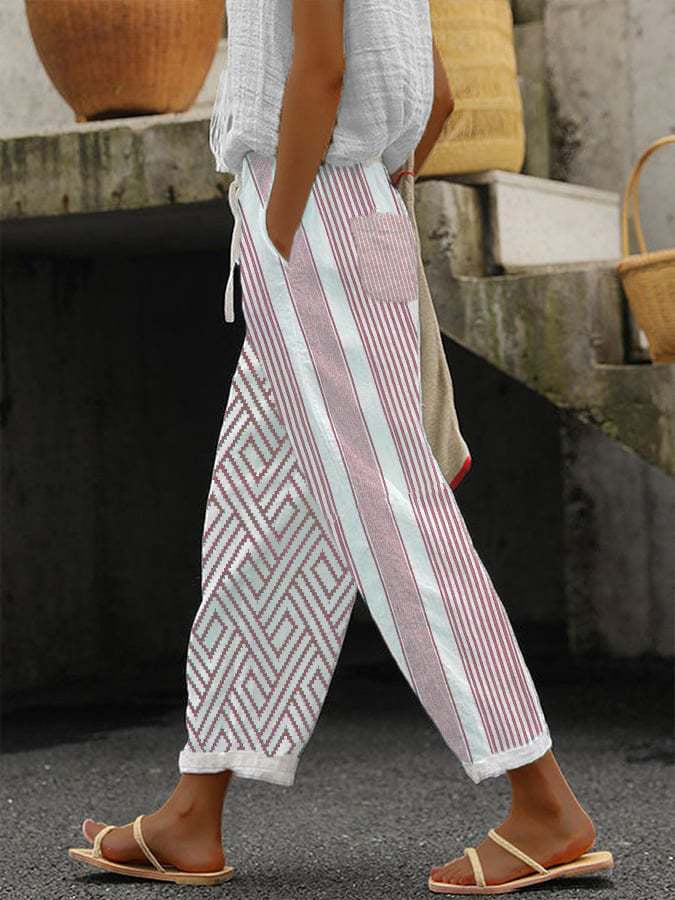 Casual Women Drawstring Elastic Waist Pants