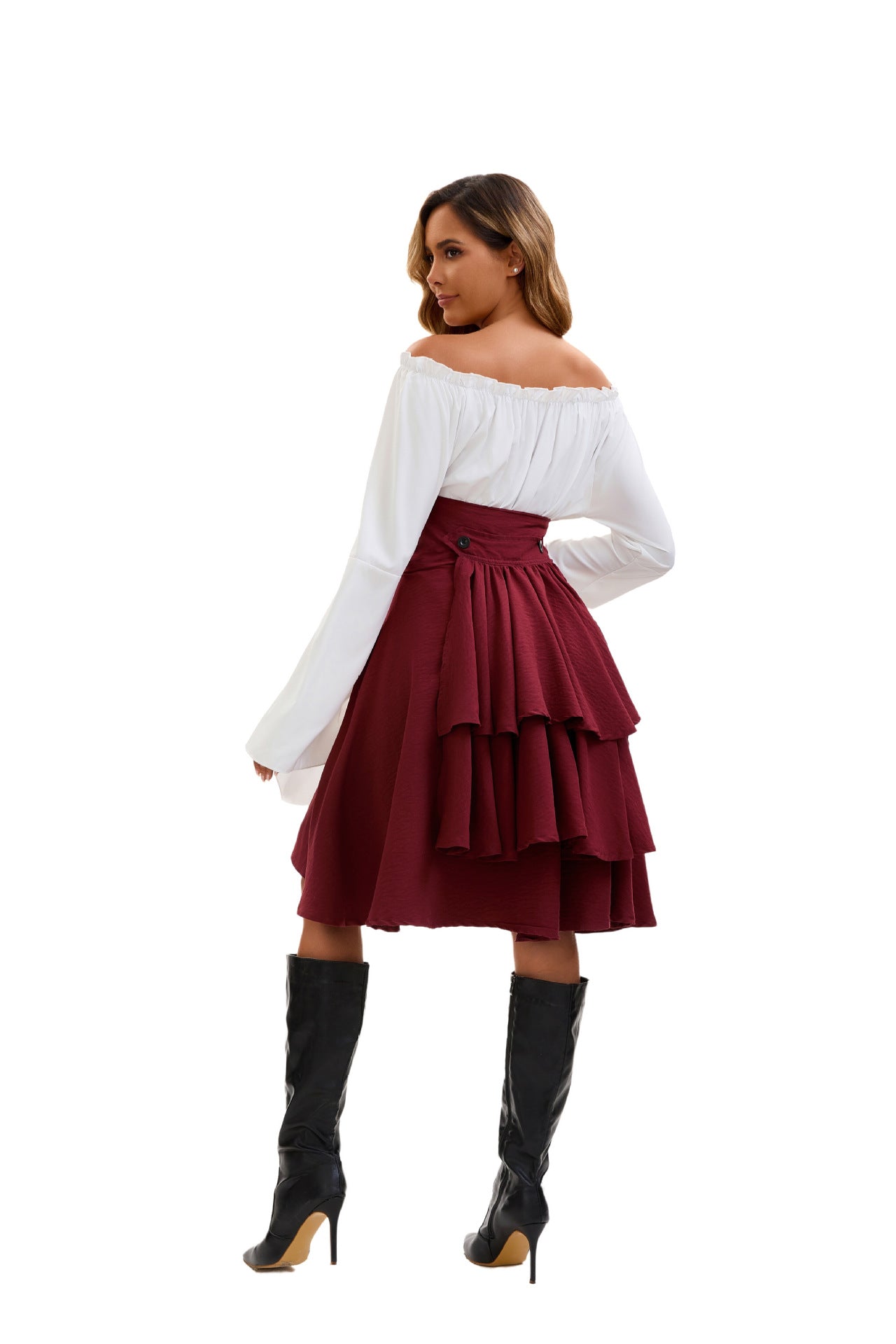 Renaissance Pirate Shirt - Medieval Halloween Costume Blouse for Women