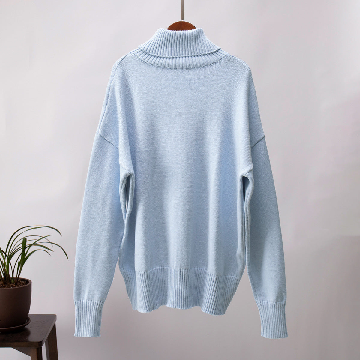 Classical High Neck Knitted Pullover Sweaters