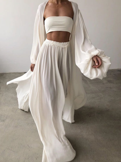 Women's Spring Summer Outfits – Sexy 3-Piece Outerwear Set