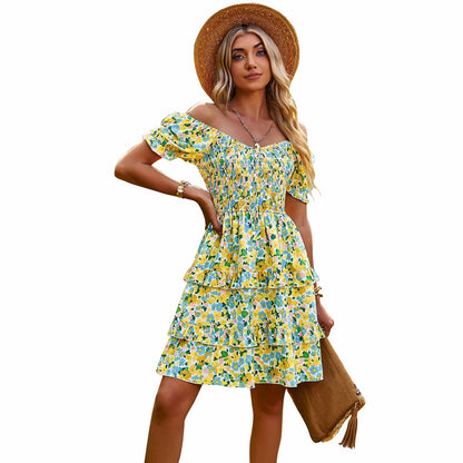 Casual Summer Romantic Cake Short Dresses