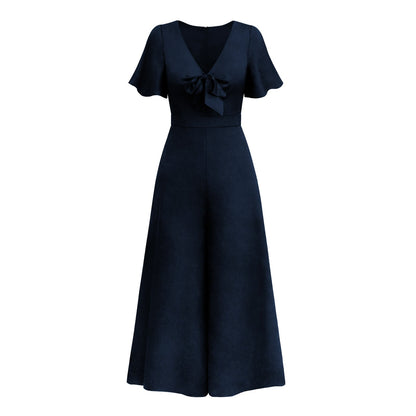 Casual Summer Short Sleeves Women Jumpsuits