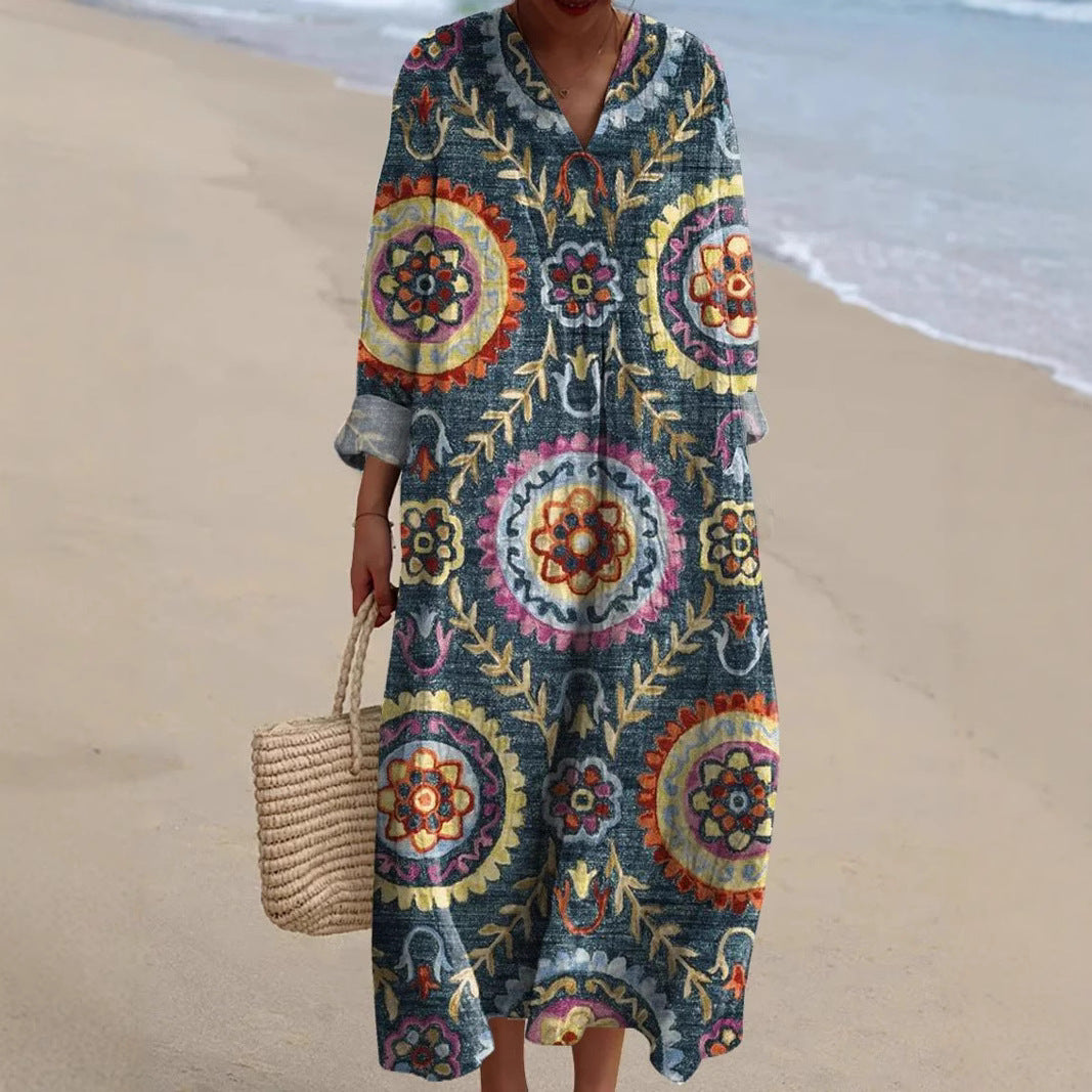 Women's Long Sleeve Shirt Dress