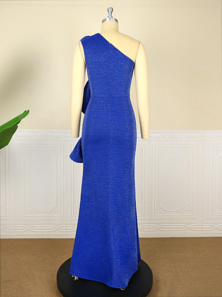 Gorgeous One Shoulder Plus Sizes Evening Dresses-Dresses-Free Shipping at meselling99