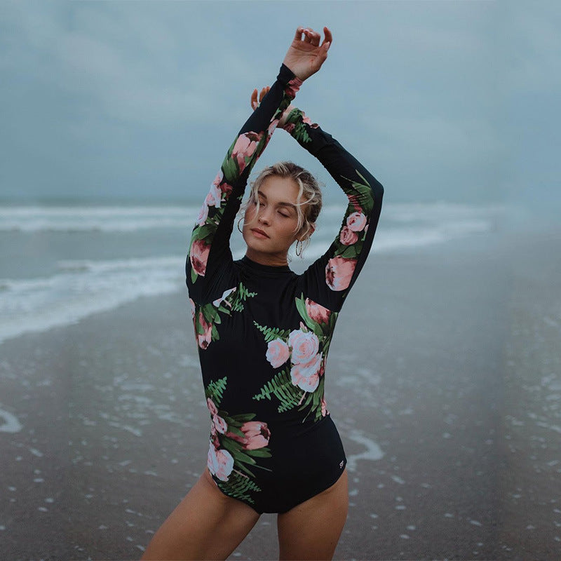 Sexy Backless Long Sleeves Wet Suits for Women