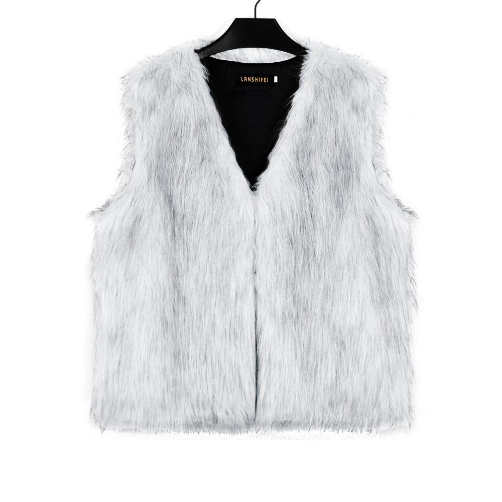 Women's Short Faux Fur Vest