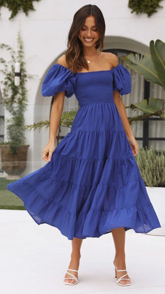 Women's Summer Bubble Sleeve Dress
