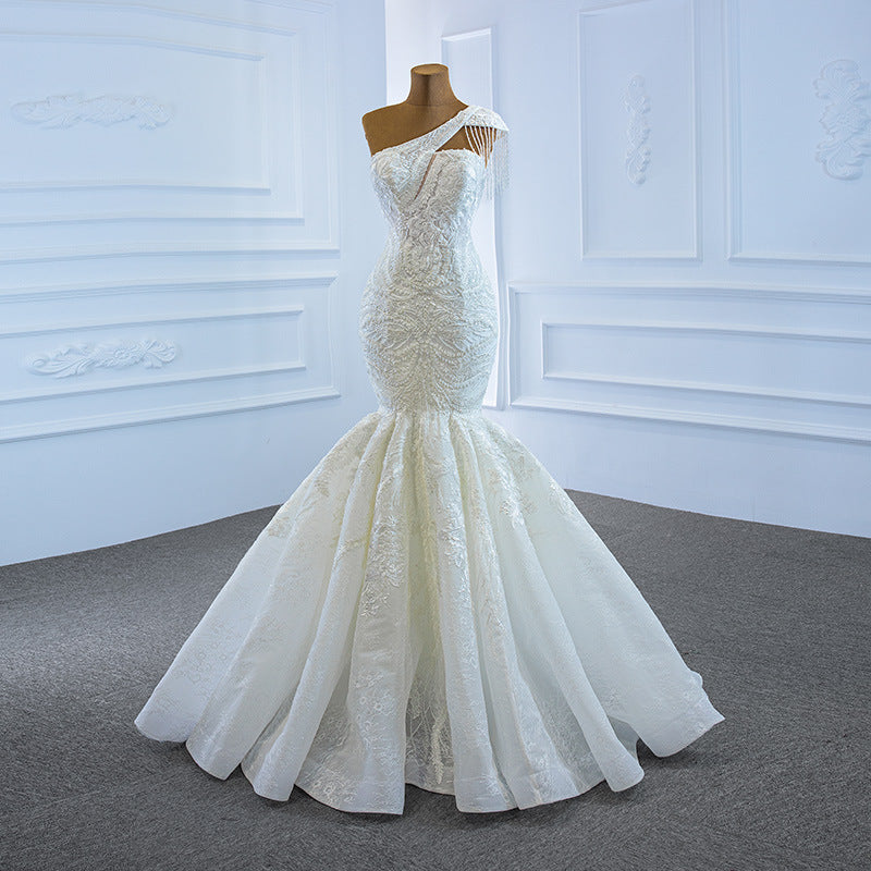 Sexy One Shoulder Mermaid Wedding Dresses