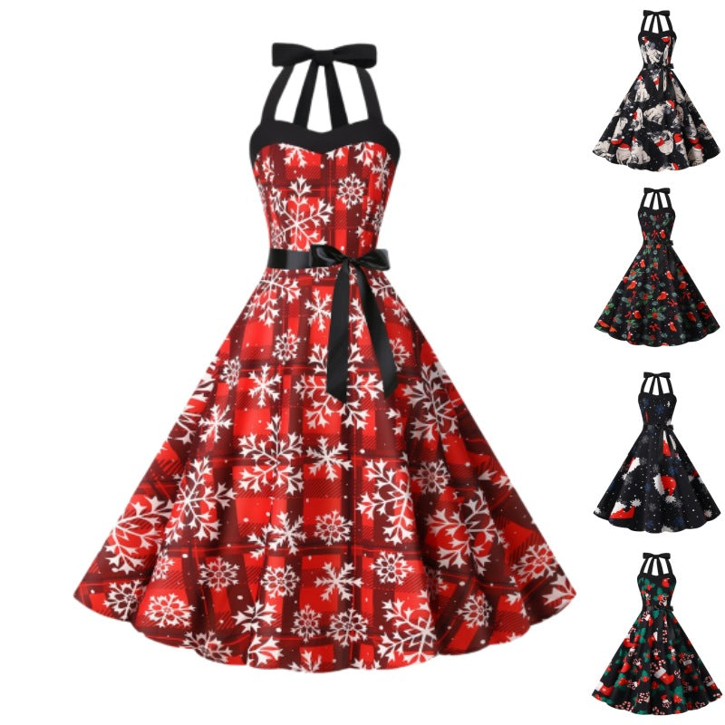Elegant Audrey Hepburn-Inspired Vintage Dress
