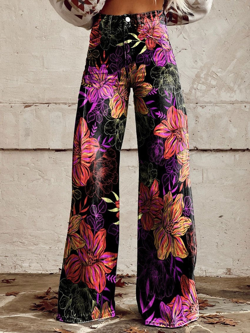 Plus Size Women's Flared Jeans