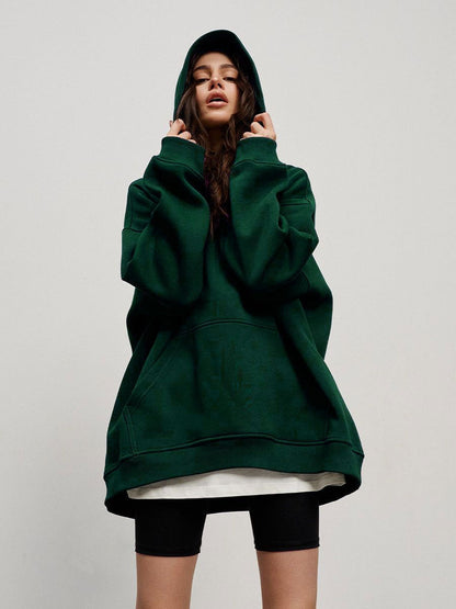 Casual Fall Winter Pockets Hoodies