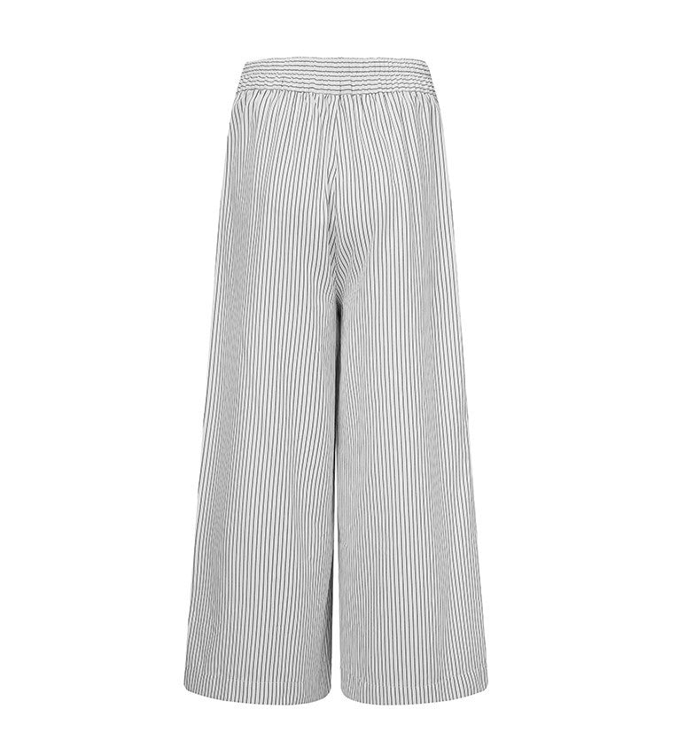 Women's High-Waisted Striped Wide-Leg Pants