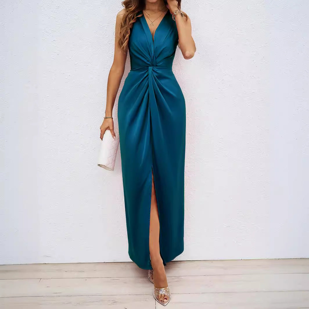 Sexy V Neck Sleeveless Summer Dresses