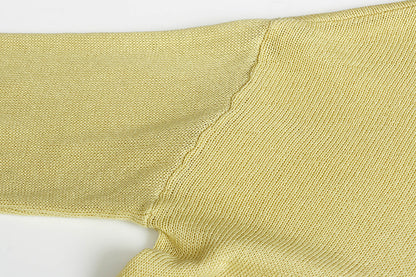 Linen-Blend Relaxed Knit Shirt Blouses