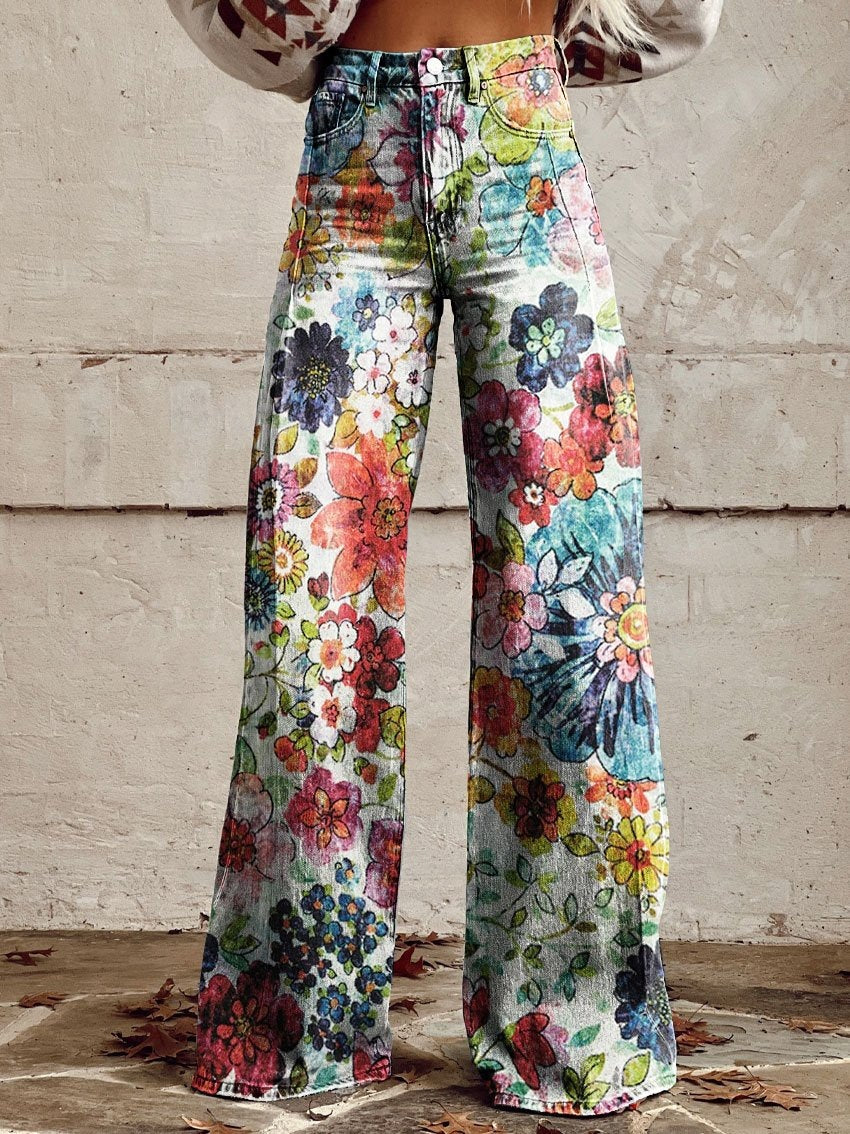 Plus Size Women's Flared Jeans