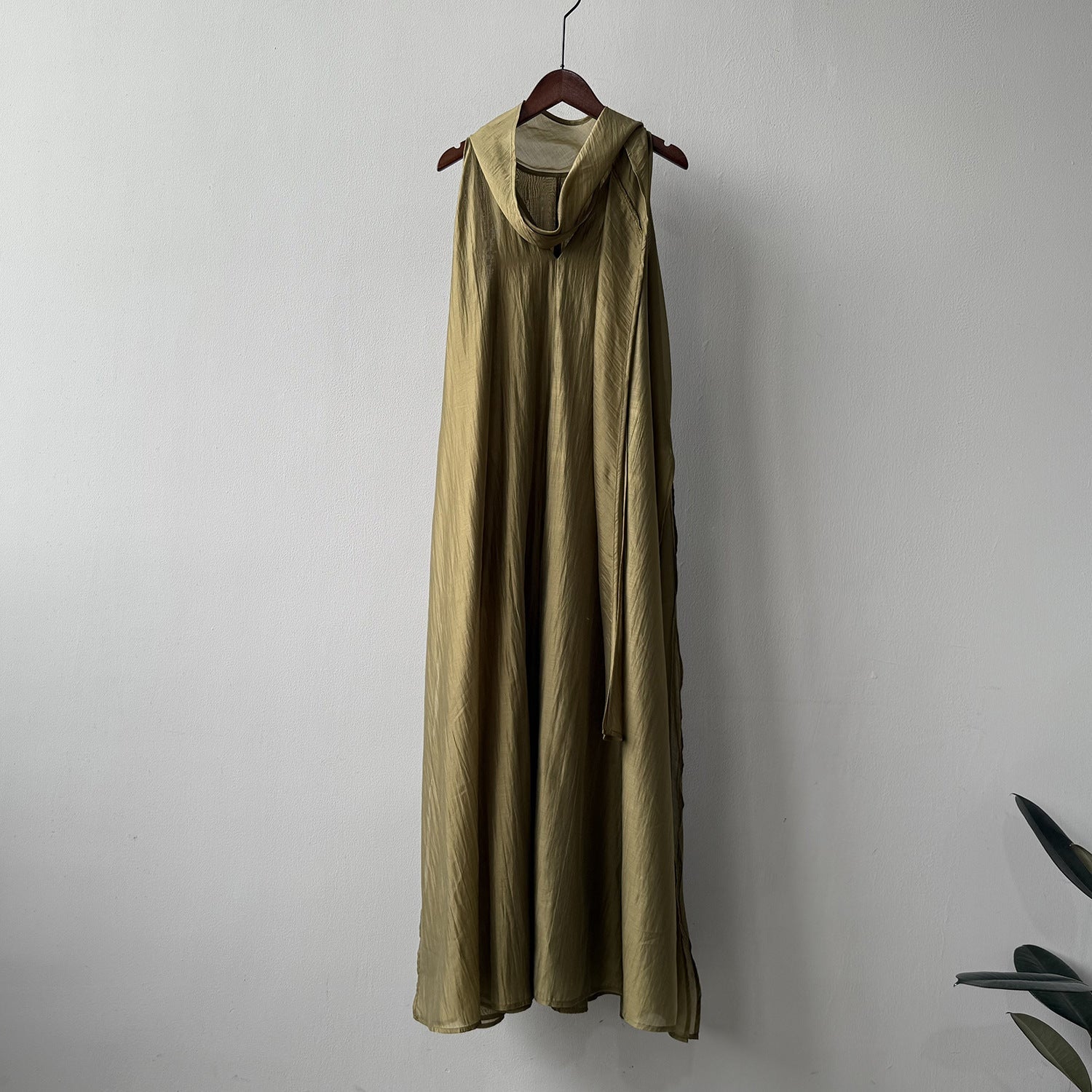 Summer Loose Women's Viscose Scarf Neckline Dress