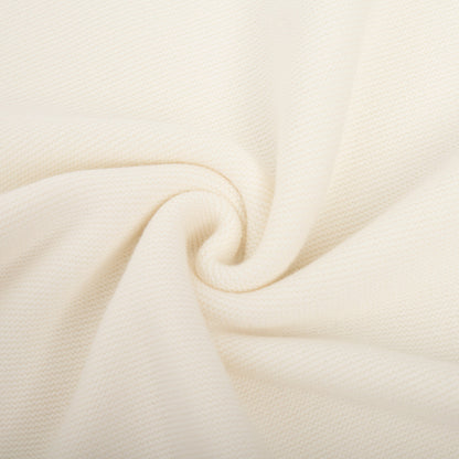 Casual Round Neck Knitted White Sweaters