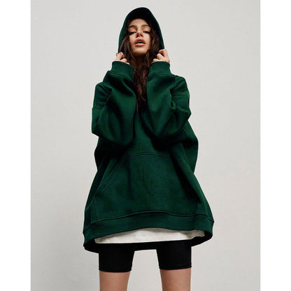 Casual Fall Winter Pockets Hoodies