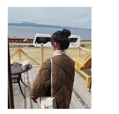 Fashion Cotton Short Baseball Women Coats