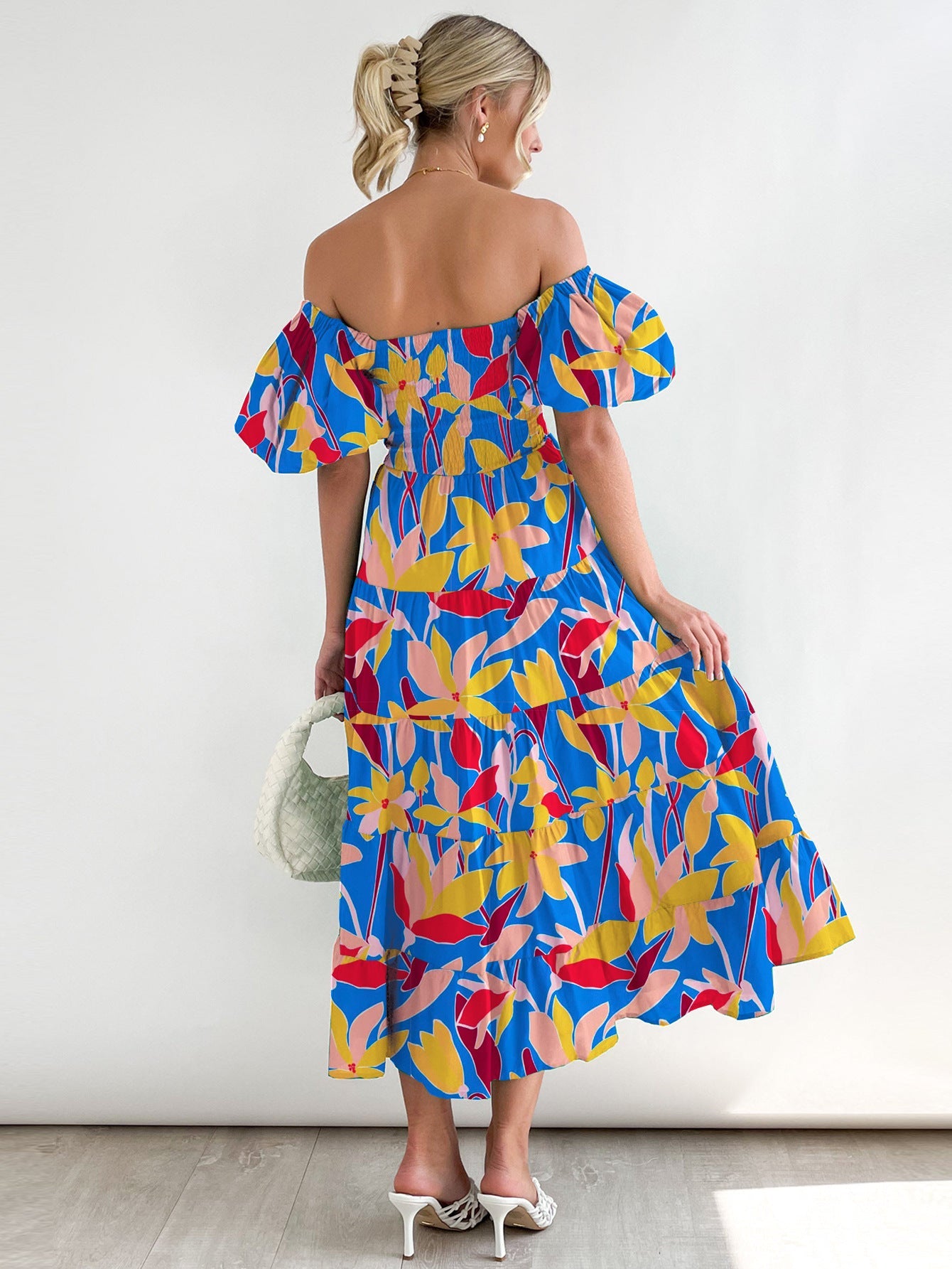 Women's Summer Bubble Sleeve Dress