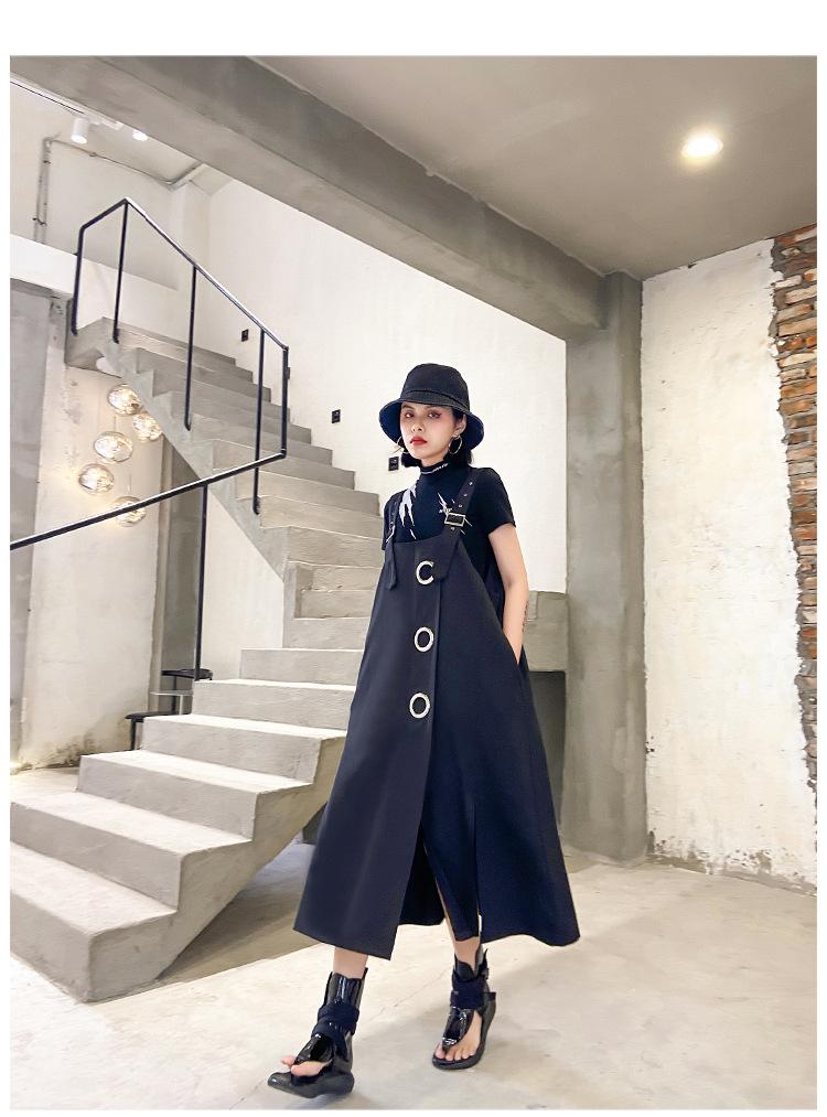 Women Summer Plus Sizes Loose Suspenders Skirt-Maxi Dresses-Free Shipping at meselling99