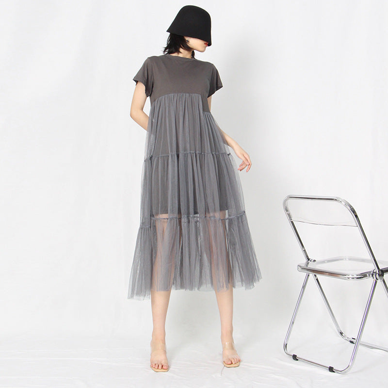 Elegant Summer Tulle Summer Dresses-Dresses-Free Shipping at meselling99